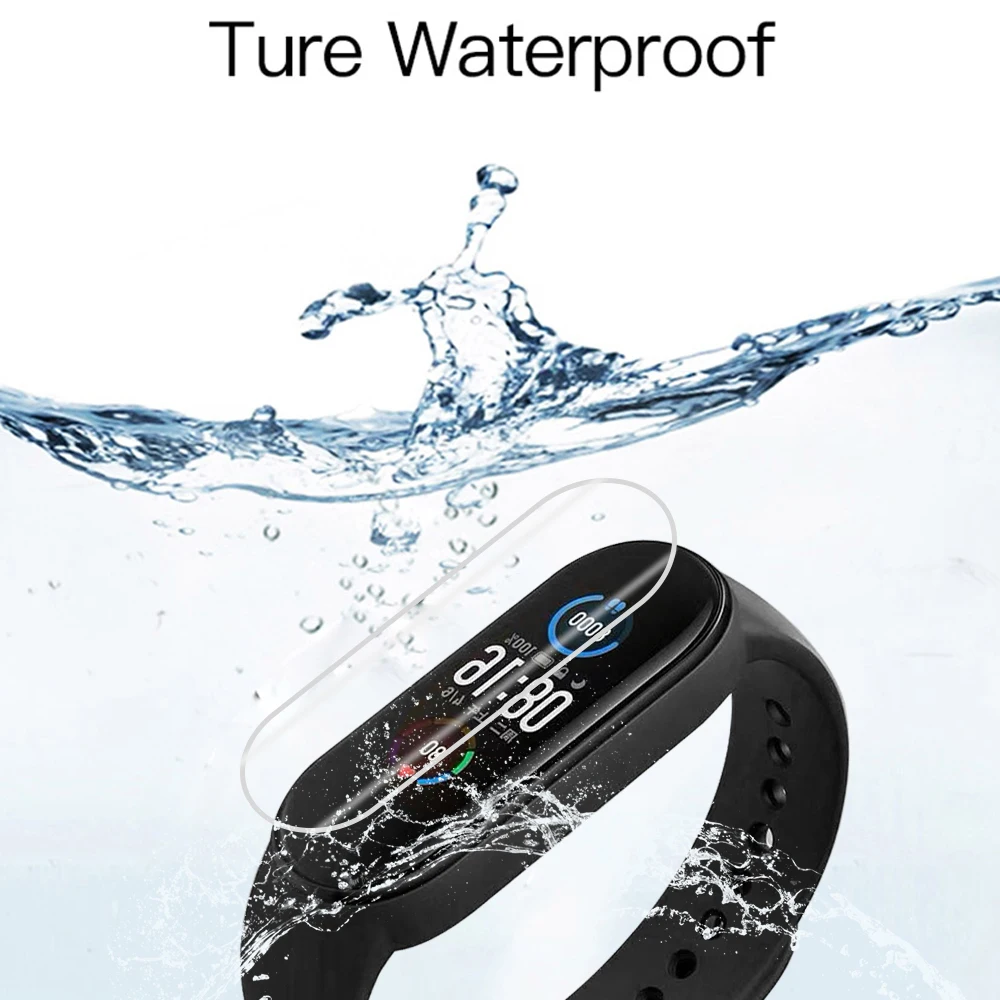 

10Pcs Hydrogel Protective Film For Xiaomi Mi Band 5 Protection Film Full Screen Protector Not Tempered Glass Cover Smart Watch