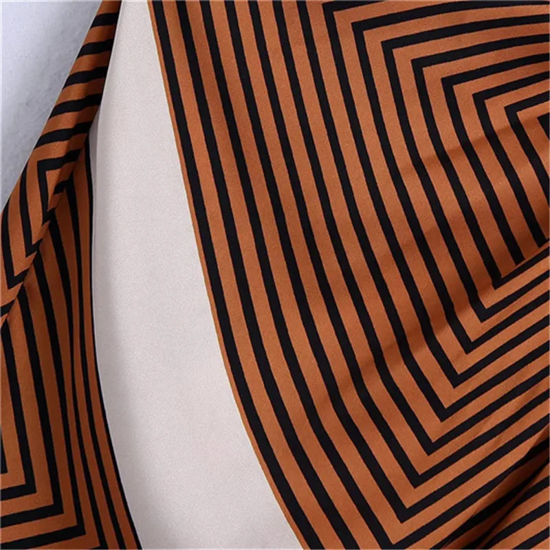 Юбка-миди Женская длинная в полоску с завышенной талией и узлом - купить по