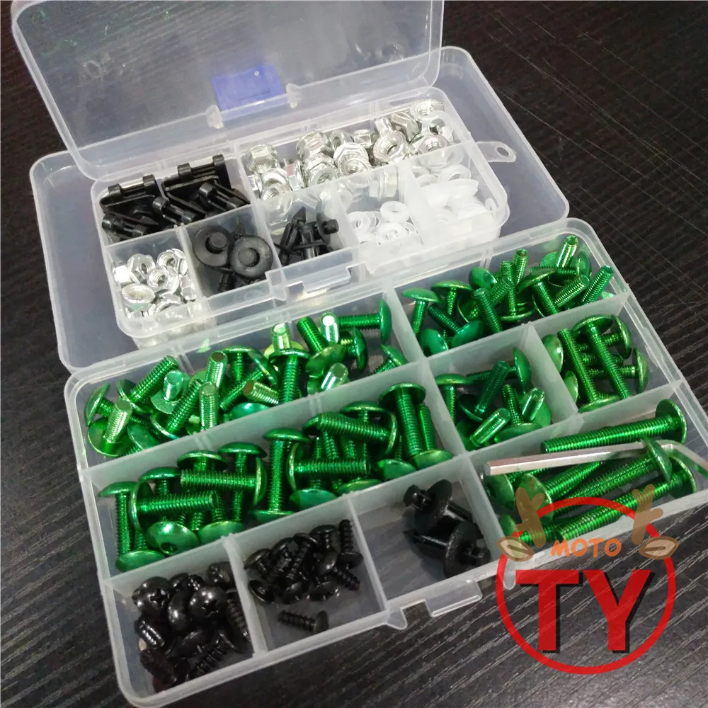 

For KAWASAKI Z250 Z300 Z650 Z800 Z900 Z1000 SX ABS Universal Motorcycle Fairing Bolts Screw Moto Spring Bolts