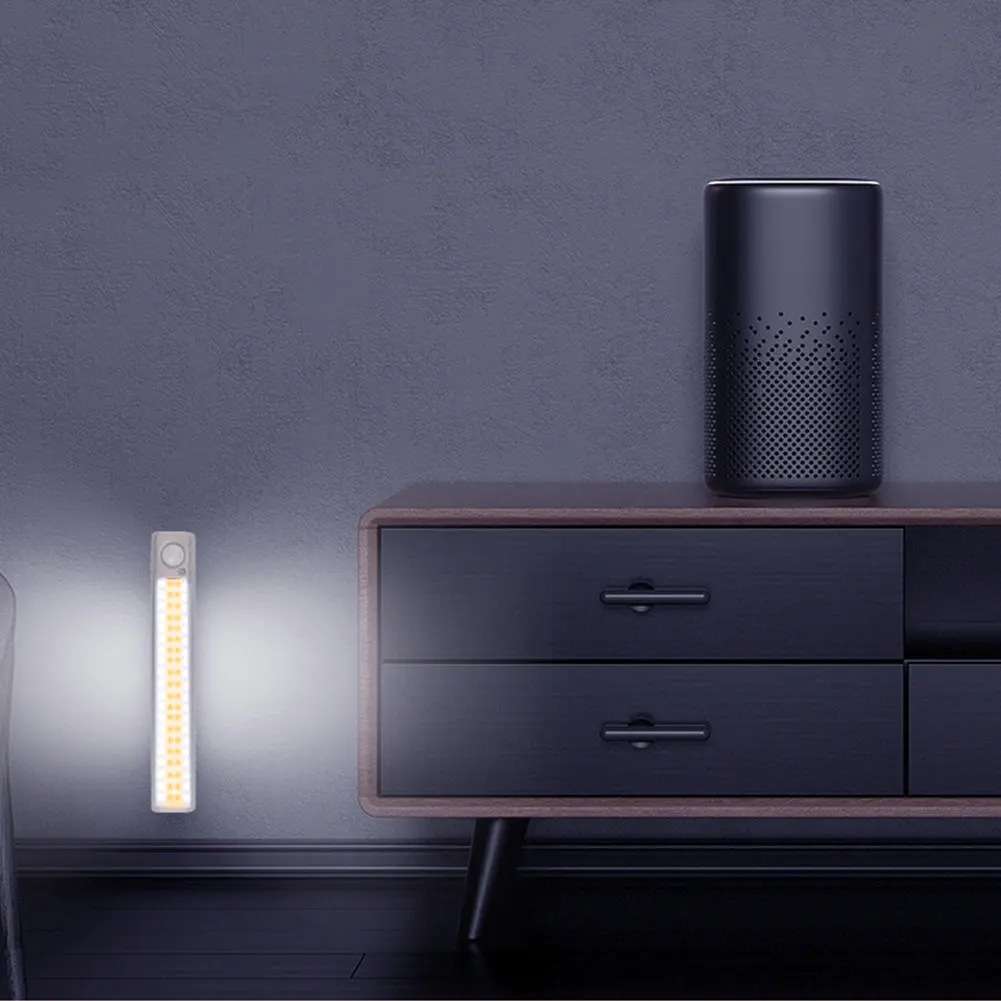 

Dimmable Stairway Rechargeable Hallway Easy Install Home Kitchen LED Closet Light Counter Under Cabinet Wireless Motion Sensor