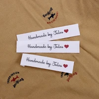 custom sewing label custom clothing labels fabric tags logo or text cotton ribbon custom design handmade labe md3043