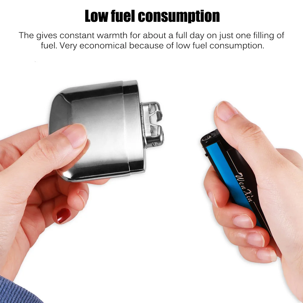 Карманный ультралегкий обогреватель для рук из цинкового сплава с длительным
