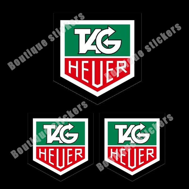 

3X TAG Heuer Sticker-Racing, Rally, Lotus, Ferrari, Motorcycle Car Motorcycle Decal Trolley Case RV Wall Sticker Notebook