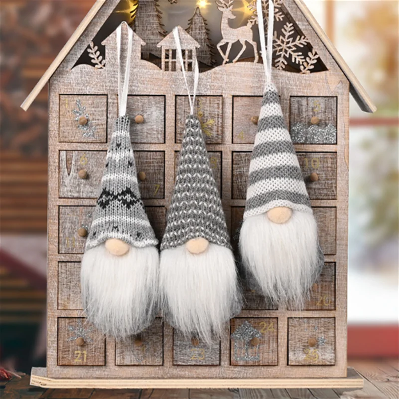 

Five-color Faceless Doll Christmas Pendant Merry Christmas 2022 Christmas Decoration Faceless Forest Old Man Doll Ornament Xmas