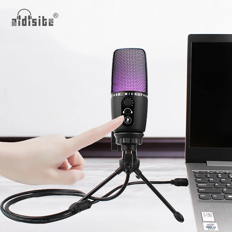 USB микрофон AIDISITE с цветным динамическим шумоподавлением|Микрофоны| |