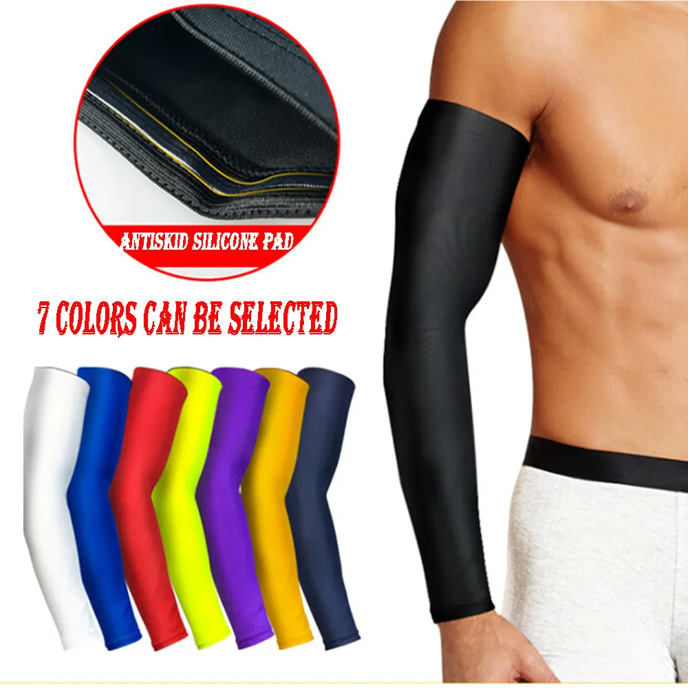 

1pc Long Gloves Cover Arm Uv Sleeves Ice Silk Outdoor Running Cycling Sunscreen Sleeves Protection Anti-slipcooling Gloves