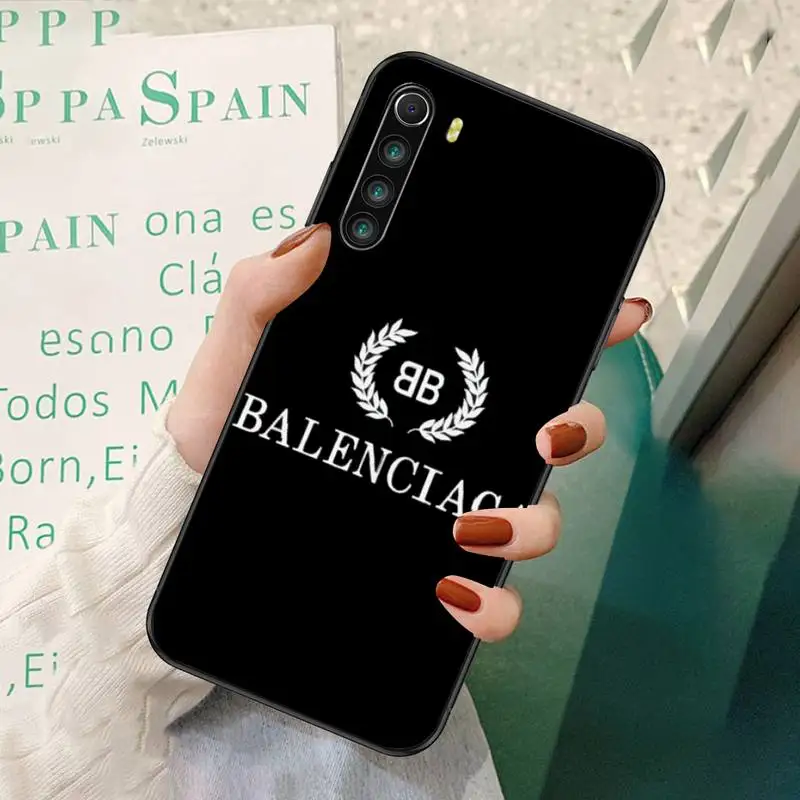 

LJHYDFCNB Bbalenciagaes Phone Case For Redmi 7 8 9 A K20 30 Pro Note 8 9 Pro 9s