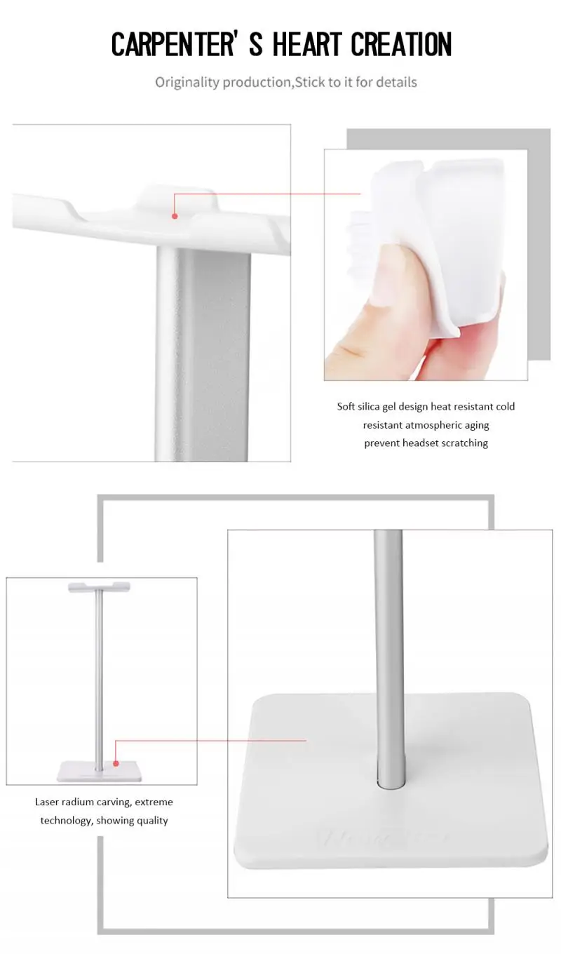 Универсальный держатель для наушников подставка с алюминиевой опорой |