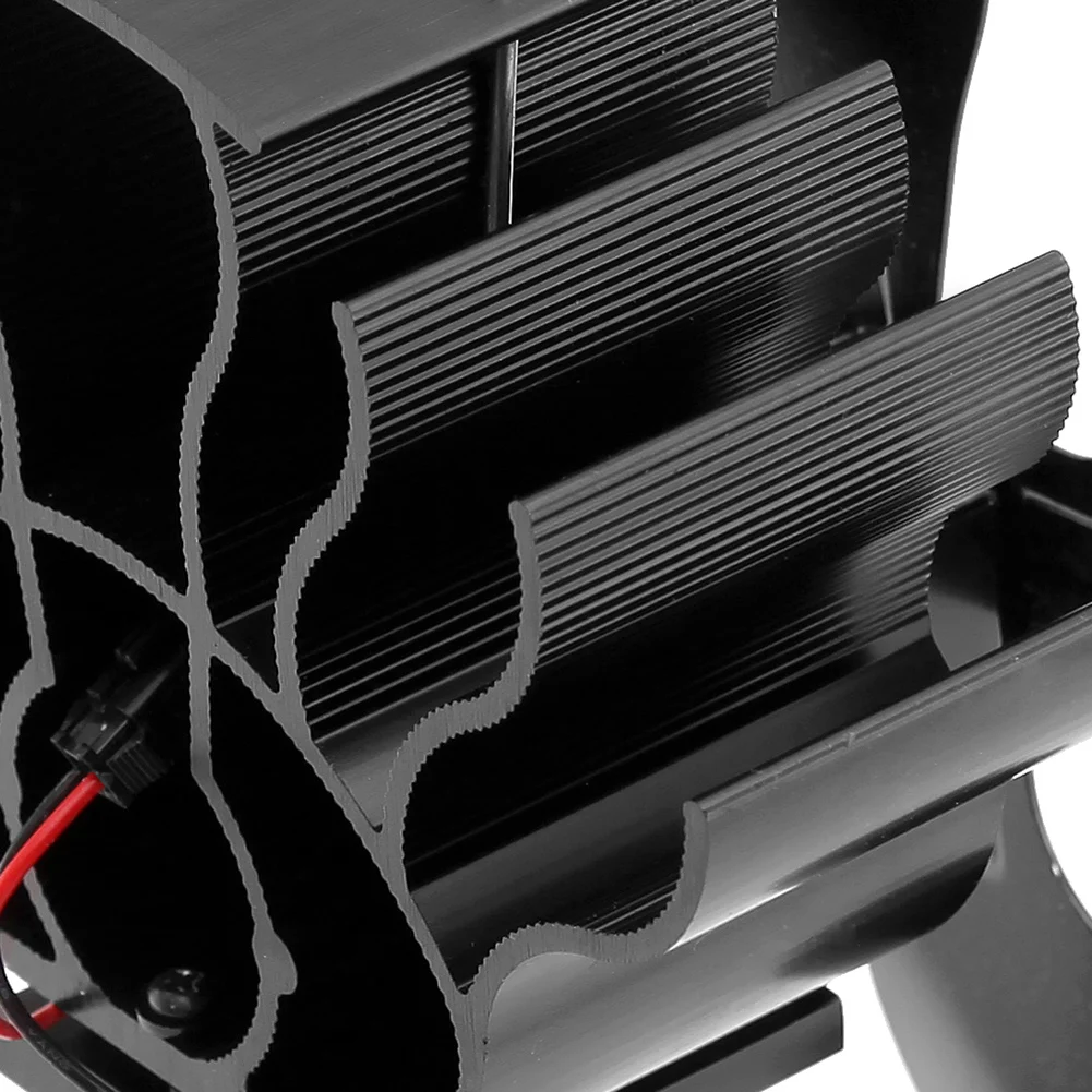 Вентилятор печи 4 лезвия тепла питание вентилятор эффективное для камина на