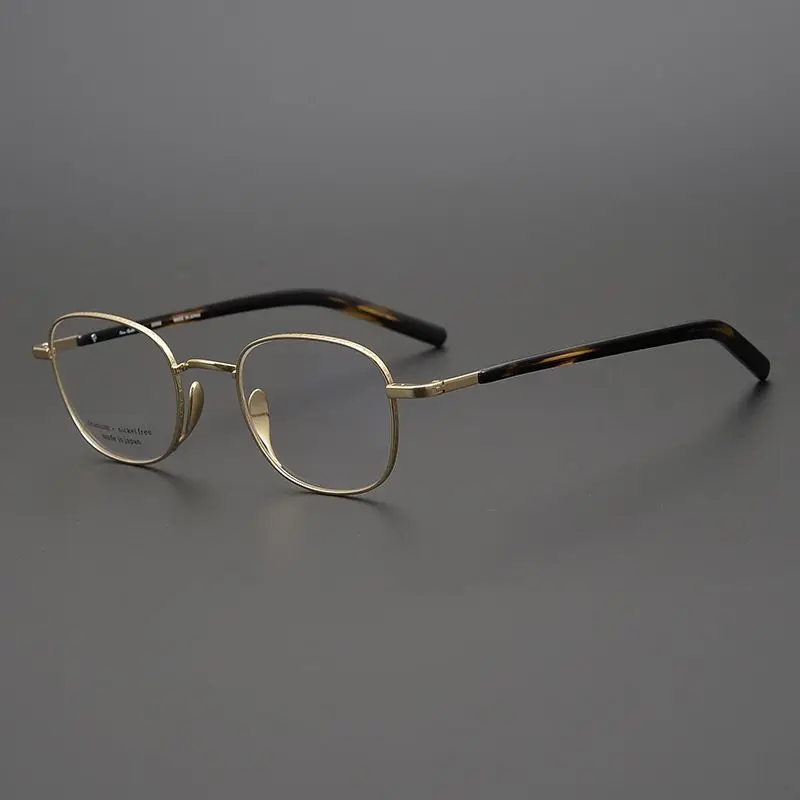 Оправа для очков из чистого титана мужчин и женщин аксессуар ручной работы