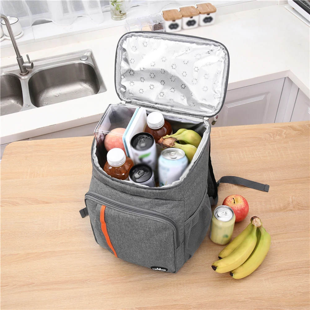 Waterproof Insulated Cooler Backpack Soft Large Food Thermal Bag 18L Leakproof Camping Isothermal Refrigerator | Спорт и развлечения