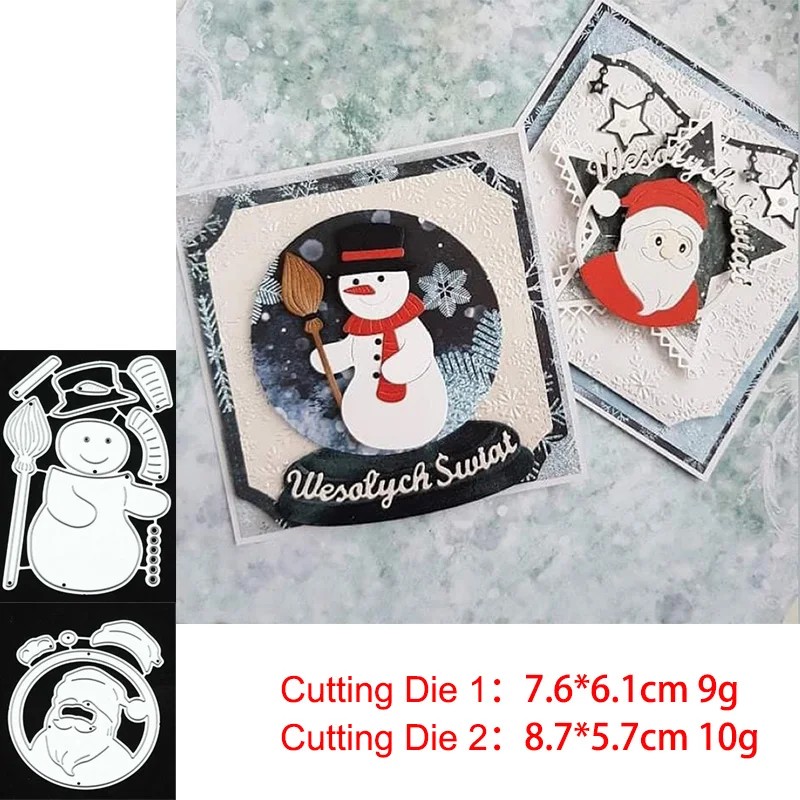 

Snowman Santa Metal Cutting Dies Surprise Christmas Dies For DIY Craft Scrapbooking Cards Decorative 2020