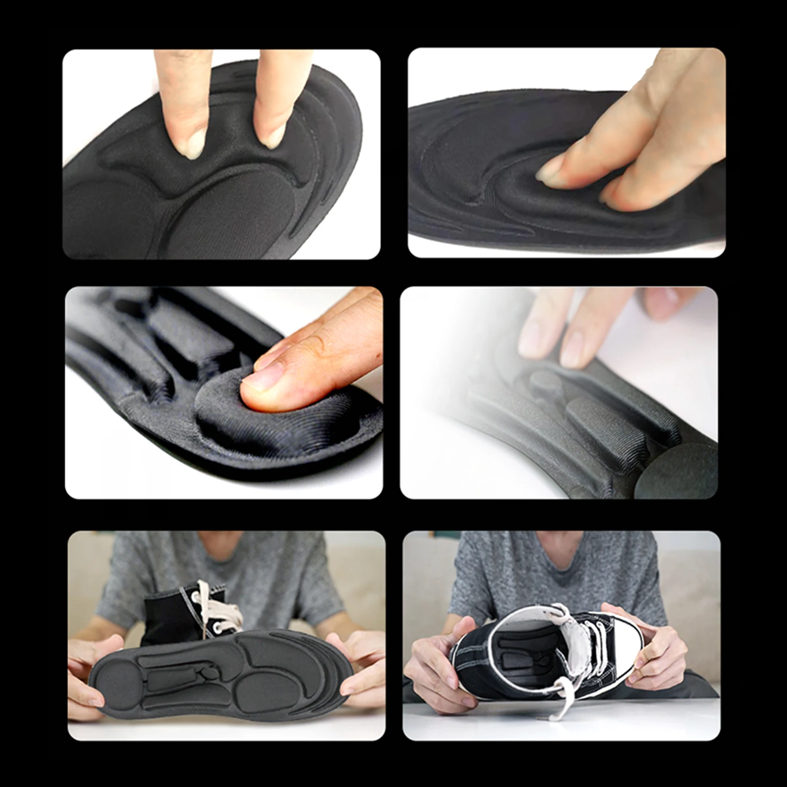 

1 Pair Deodorant Shoe Pad Cushion Outdoor Sports Insoles Infrared Sports Insole Men Women Can Be Cut Shock Absorption Shoe Pad