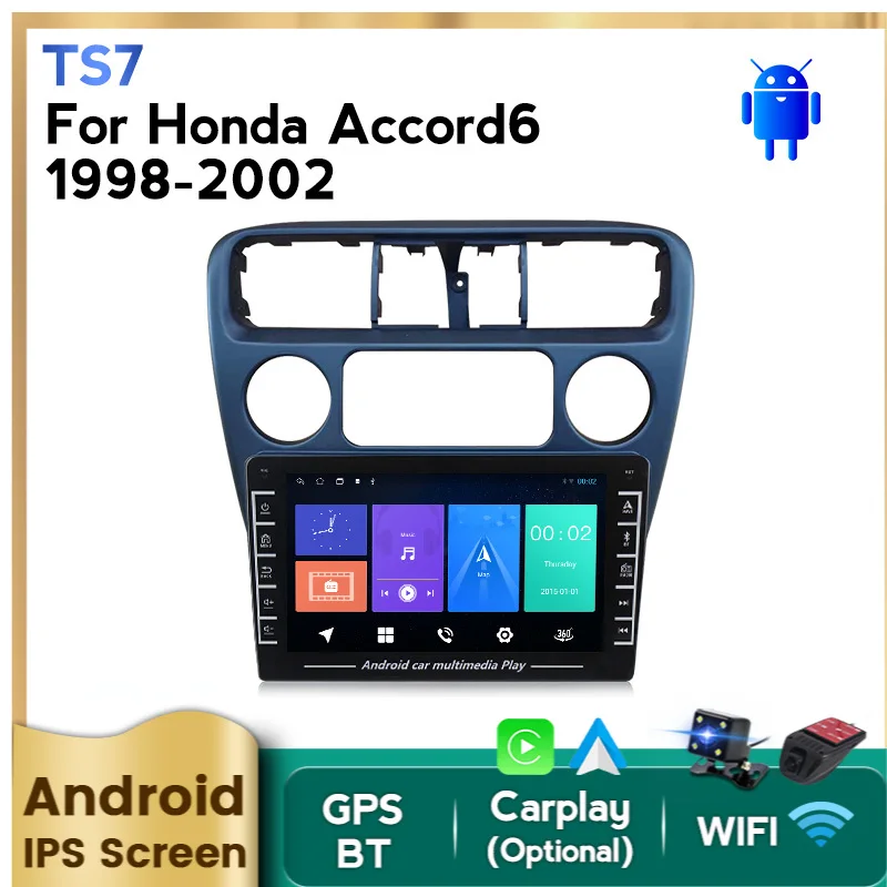 Автомагнитола IPS для HONDA Accord 6 1998 1999 2000 2001 2002 Android GPS | Автомобили и мотоциклы