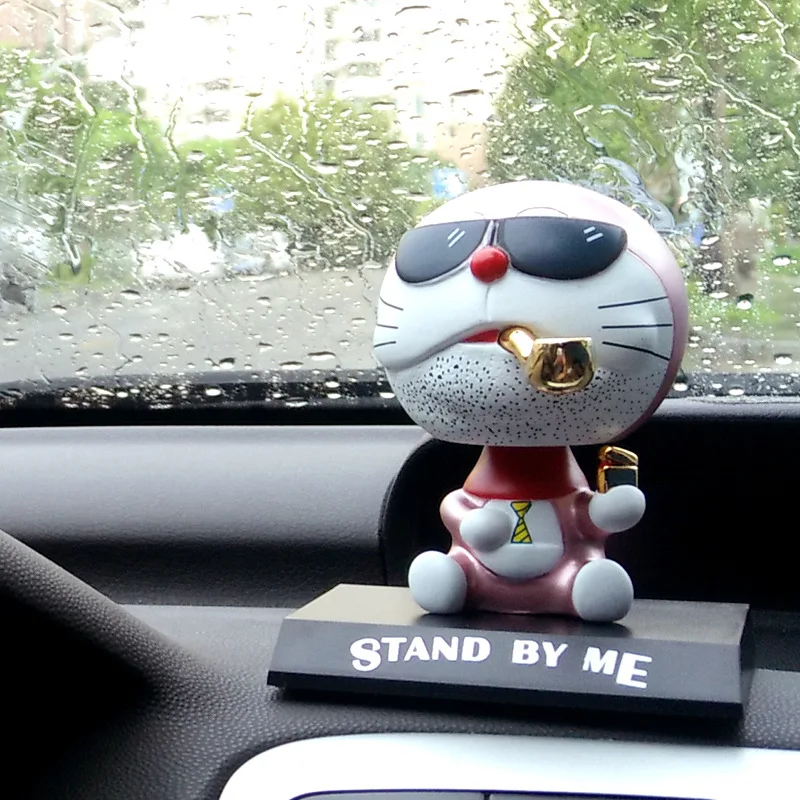 

Blue fat car ornaments Doraemon creative car accessories ruin childhood funny personality vicissitudes version of Jingle cat