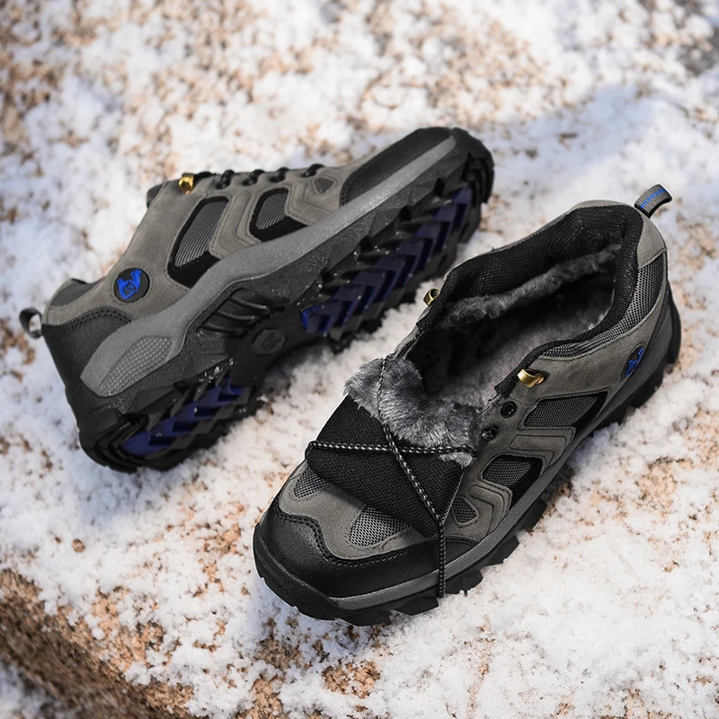 Size 36-48 Classic Men Women Winter Hiking Boots Warm Shoes Outdoor Sport Sneaker Comfortable Walking Footwear For Man Couple