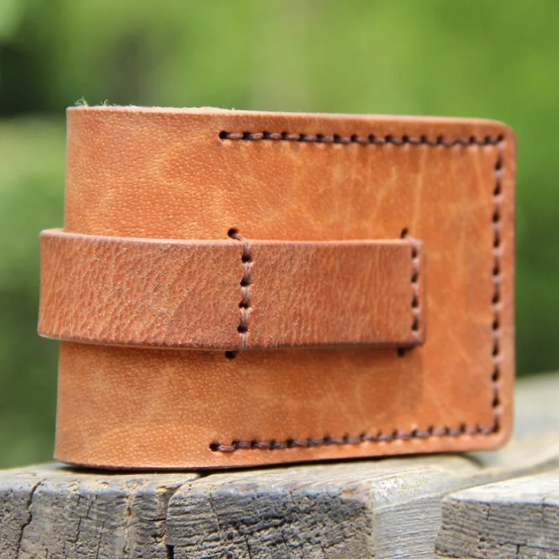 Скидка Воловьей кожи сигареты чехол зажигалка карман ретро кожаная сумочка на плечо; С кулиской; Одежда с поясом большой Ёмкость ручной работы сум...