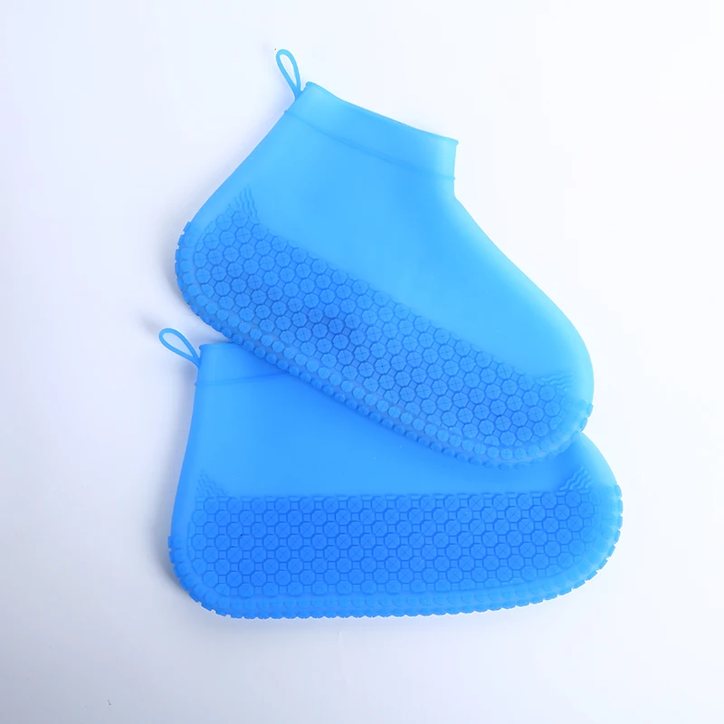 blue Высококачественные детские резиновые сапоги Водонепроницаемые для детей ПВХ резиновые сапоги Нескользящая водонепроницаемая обувь для дождливого дня для мужчин и женщин - Цвет: blue