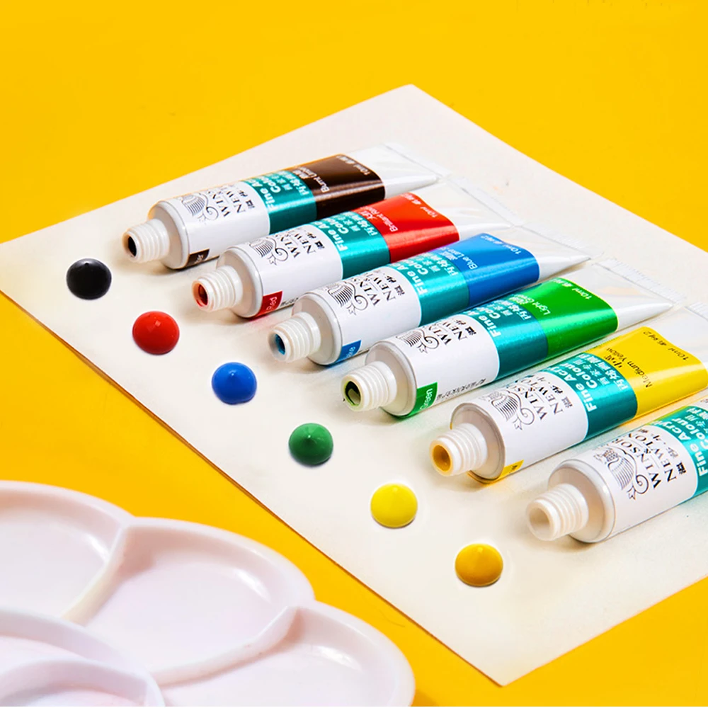 Профессиональный набор акриловых красок для художника 18/24 цветов пигментные