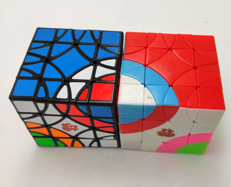 Yongjun YJ 2x2 дом синий/розовый 2 Слои Скорость Cube Cubo magico Развивающие игрушки идея