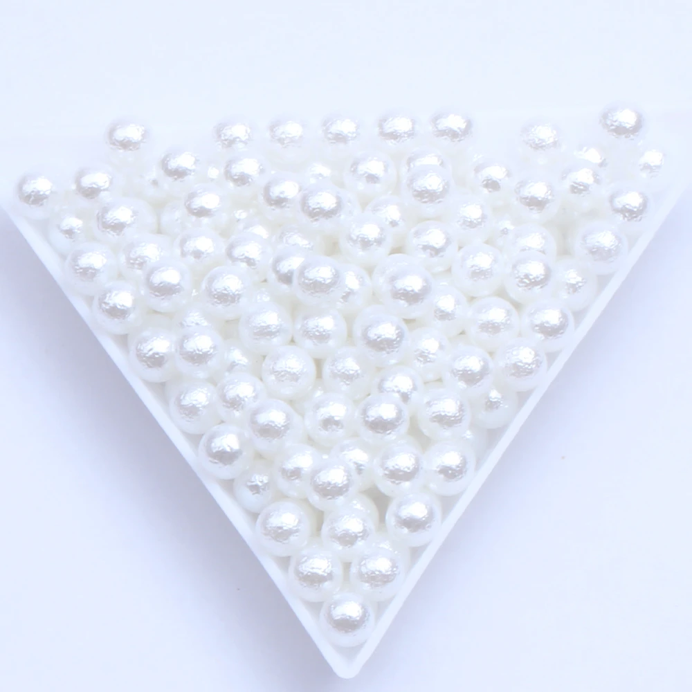

Белый цвет 3 мм-12 мм жемчужины для морщин из смолы, много размеров, без отверстий, имитация круглых бусин, драгоценный камень для самостоятел...