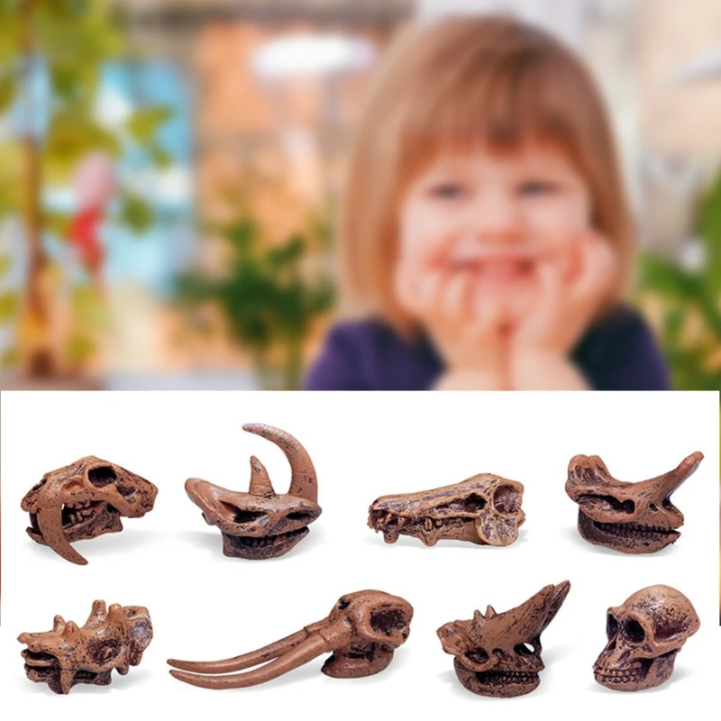 

T5EC Dinosaur Toy Plastic Figure Surprise Gifts For Children Home Decoration Finger Dinosaur Model Scientific Party Prop