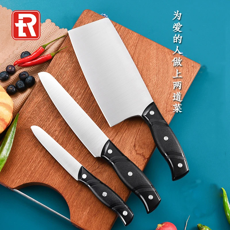

Sharp 3CR13mov Stainless Seel Kitchen Knife Set Small Chef Knife Melon Fruit knives Household Multifunctional Slicing Meat Knife