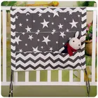 Новинка, органайзер для детской кроватки из 100% хлопка, подвесная сумка для хранения кроватки, сумка для хранения игрушек, пеленки, карман для новорожденной кроватки, Комплект постельного белья, аксессуары