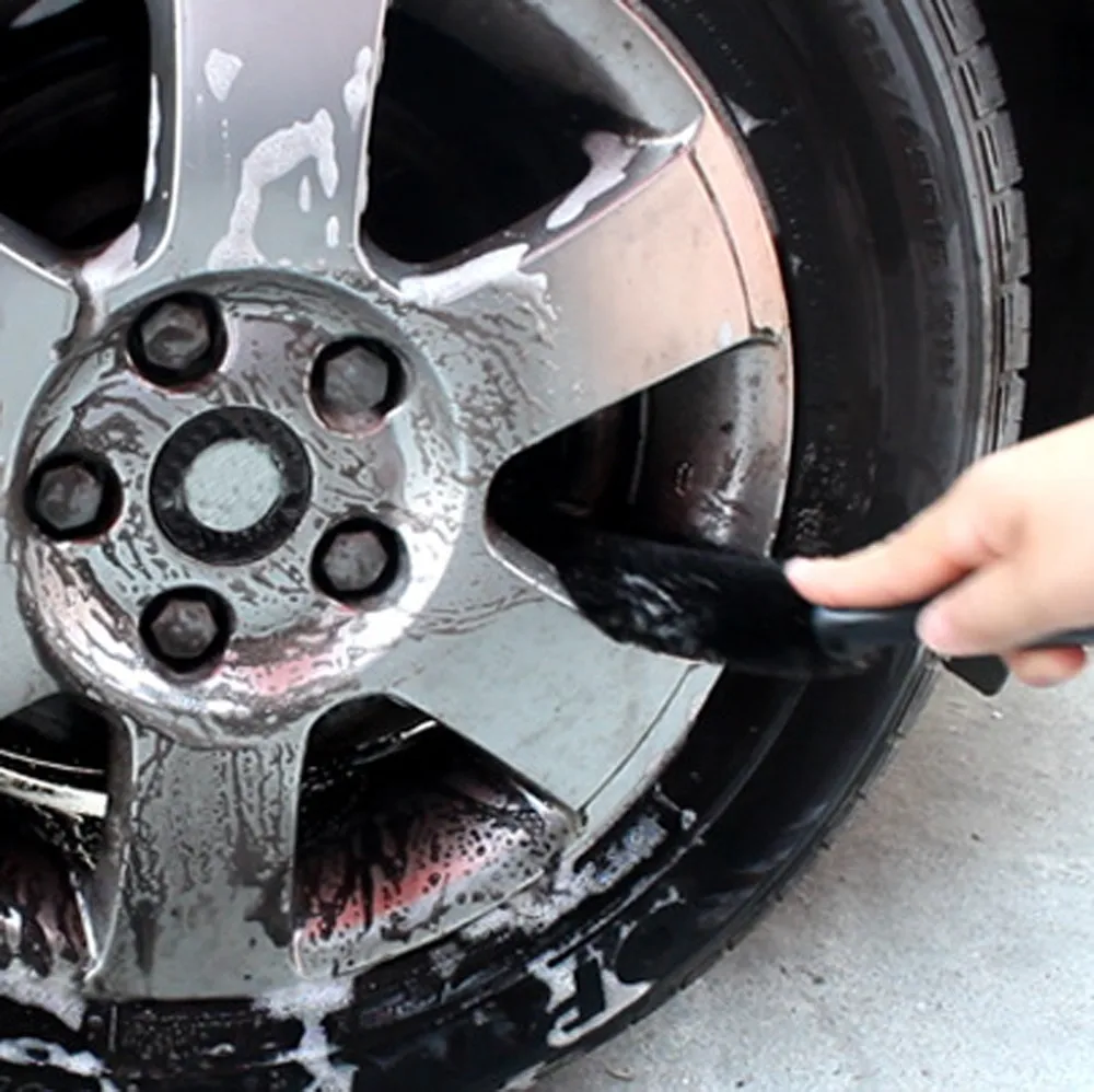 Щетка для мойки автомобильных колес щетка чистки с пластиковой ручкой колесных