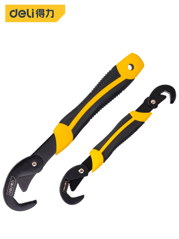 Deli Two Pieces Of Trihedral Tooth Multi Functional Wrench Snap Ring Hand Wire stripper Nippers Multipurpose kits electric tools