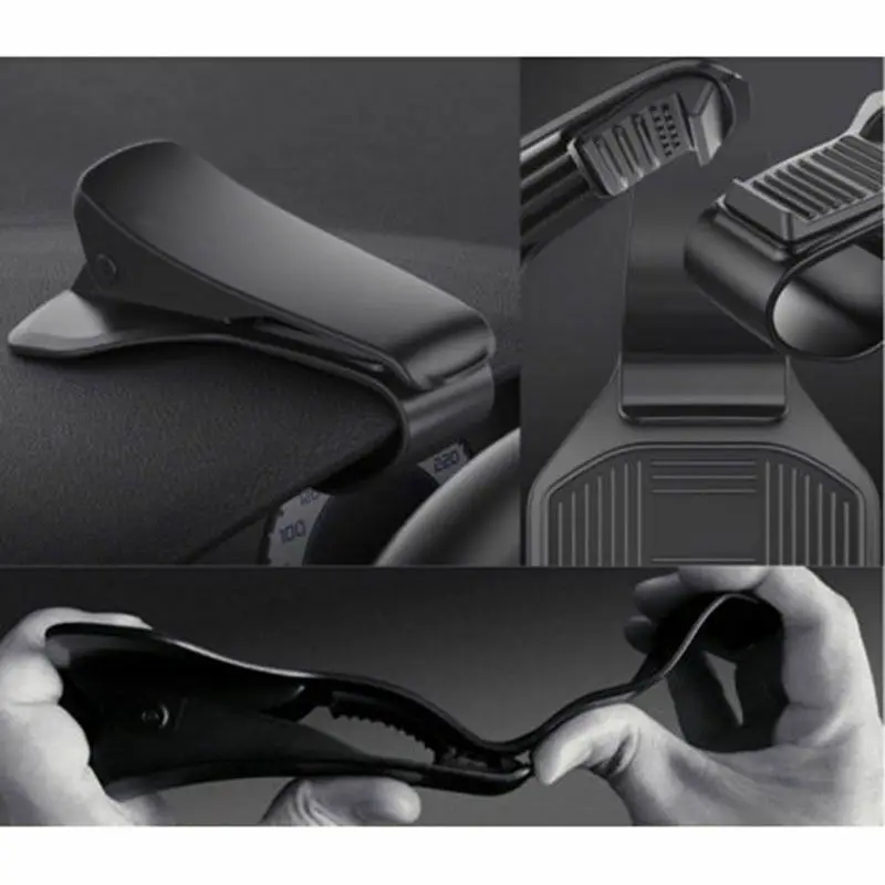 Универсальный автомобильный держатель для телефона с зажимом противоскользящий