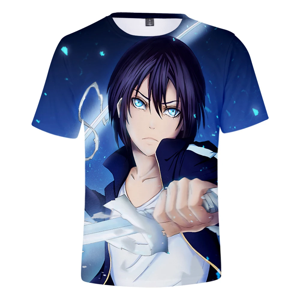 Новая мультяшная футболка унисекс Noragami с коротким рукавом новая трендовая