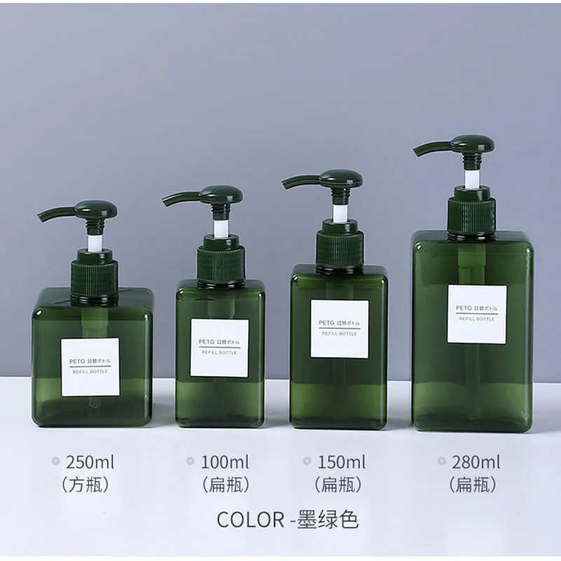 

100/150/450ml Cosmetic Containers Bathroom Refillable Bottle Separate Shower Gel Shampoo Carry Convenient Travel Storage Bottles