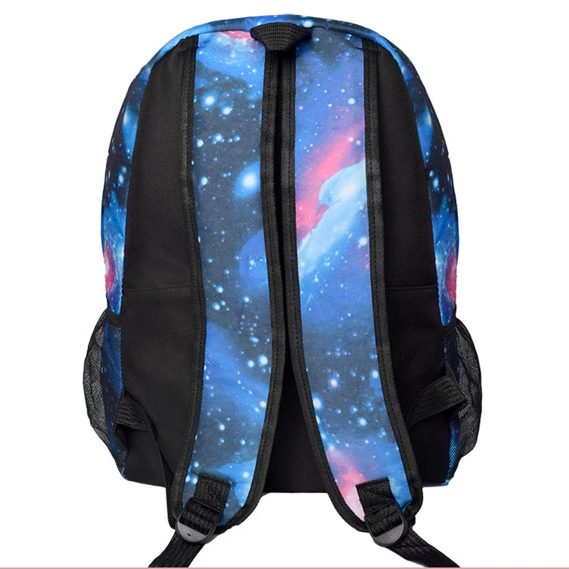 Blue Starry kids backpack school bags for boys with Anime Backpack For Teenager Kids school backpack mochila