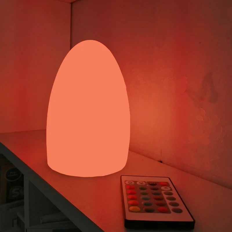 

SK-LF04 D10*H15cm RGB Rechargeable Waterproof Egg Night Lights 16 Color Changing for Bedroom Party Indoor Outdoor Lamps 1pc