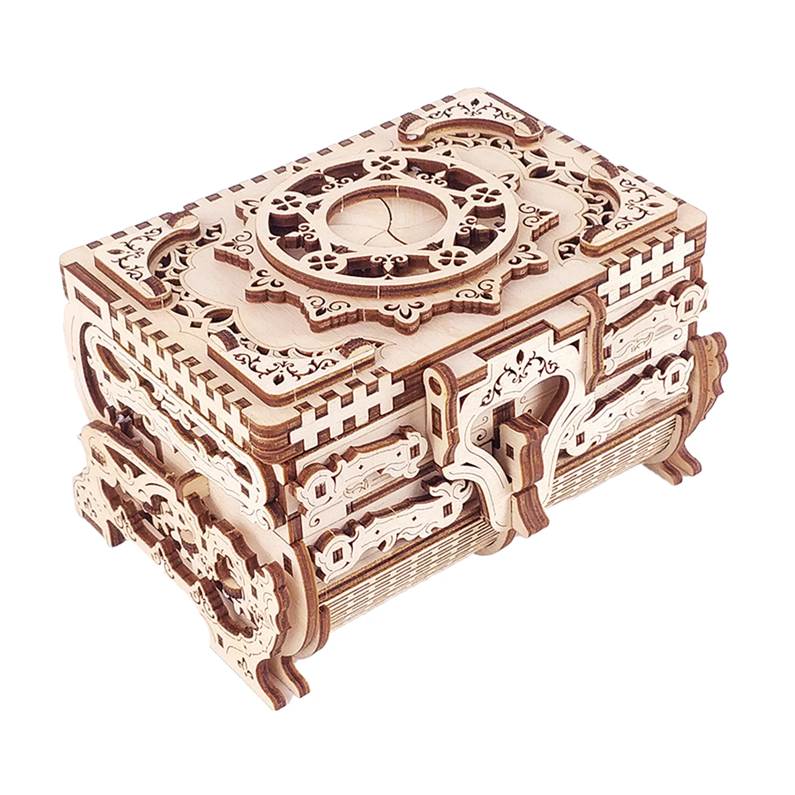 

Music Box Wooden Puzzle DIY Mechanical 3D Model Educational for Adults Teens