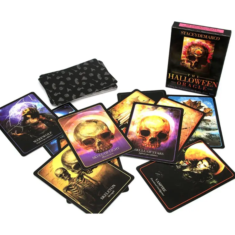 

The Halloween Oracle Tarot Cards Lifting the Veil between the Worlds Every Night XXUF