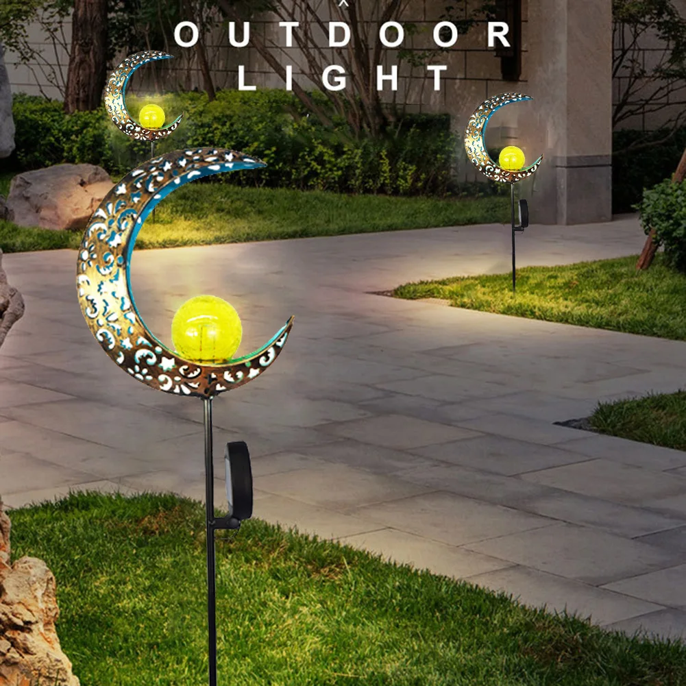 

Garden Solar Light Outdoor Pathway Moon Landscape Lamp Garden Yard Decoration Automatically Recharging Fence Landscape