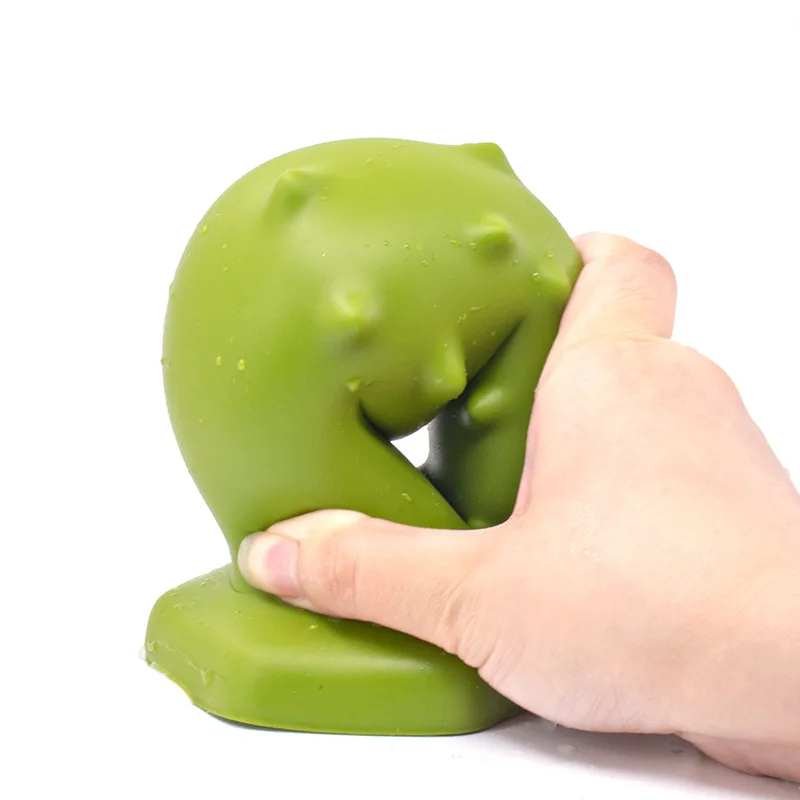 Зеленая Жидкая силиконовая мягкая большая анальная пробка анальные секс игрушки