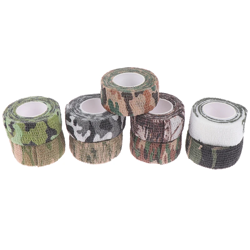 Cinta de envoltura el&aacute;stica de camuflaje para caza, Protector deportivo autoadhesivo Elastoplast, vendaje atl&eacute;tico para el tobillo, para dedo y rodilla, 4,5 m-4