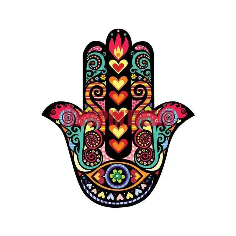 

Car Stickers Vinyl Motorcycle Decal Decoration Laptop Hamsa Hand Car Bumper Racing Helmet Stickers