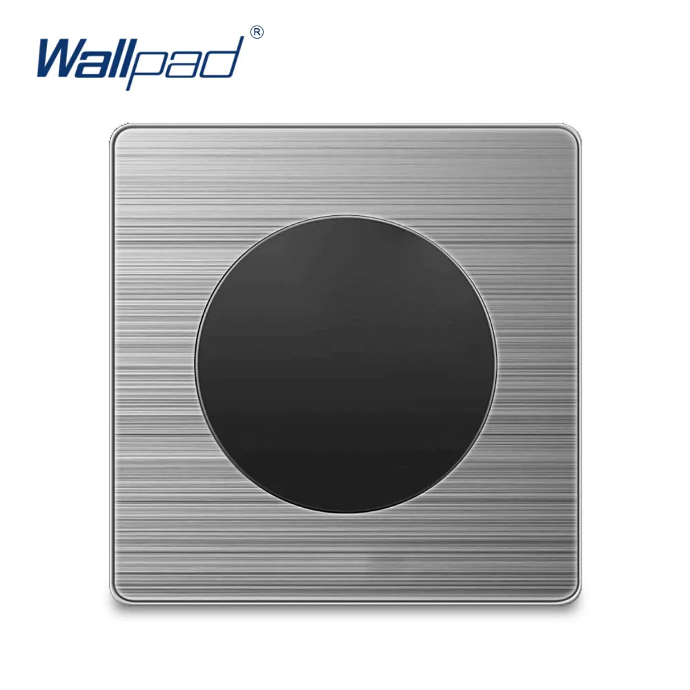 Пустая панель Wallpad заполняющая пустую стену выключатель света из нержавеющей