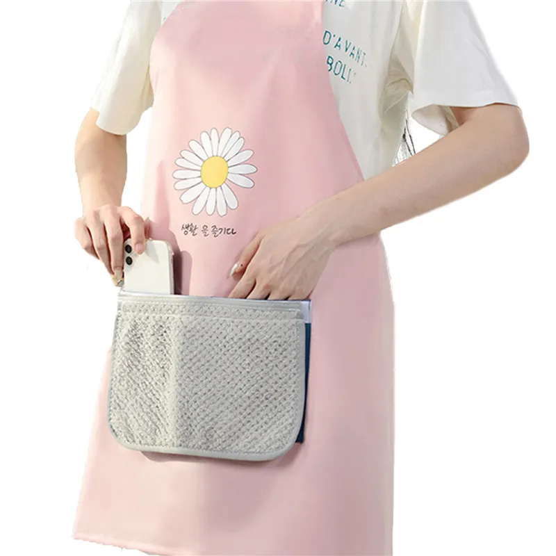 

Fashion Home Kitchen Long Sleeve Apron Adult Gown Waterproof And Oil Resistant Cooking Work Apron