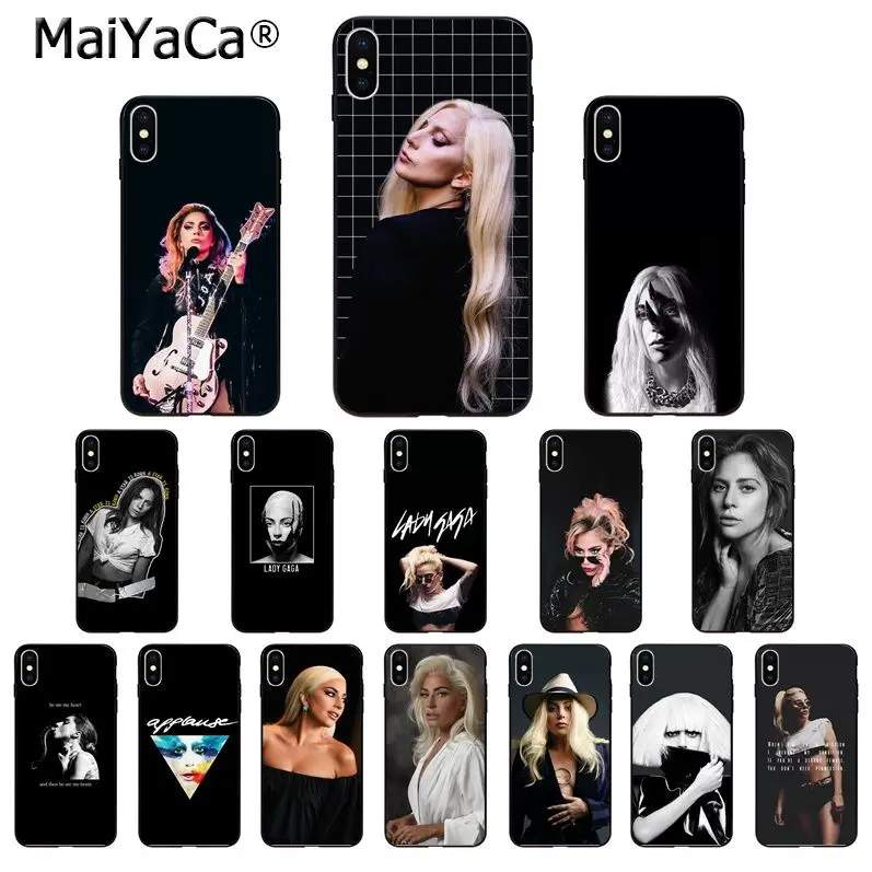 MaiYaCa singer actress Lady Gaga High Quality Phone Case for iphone 13 11 pro XS MAX 8 7 6 6S Plus X 5 5S SE XR SE2020