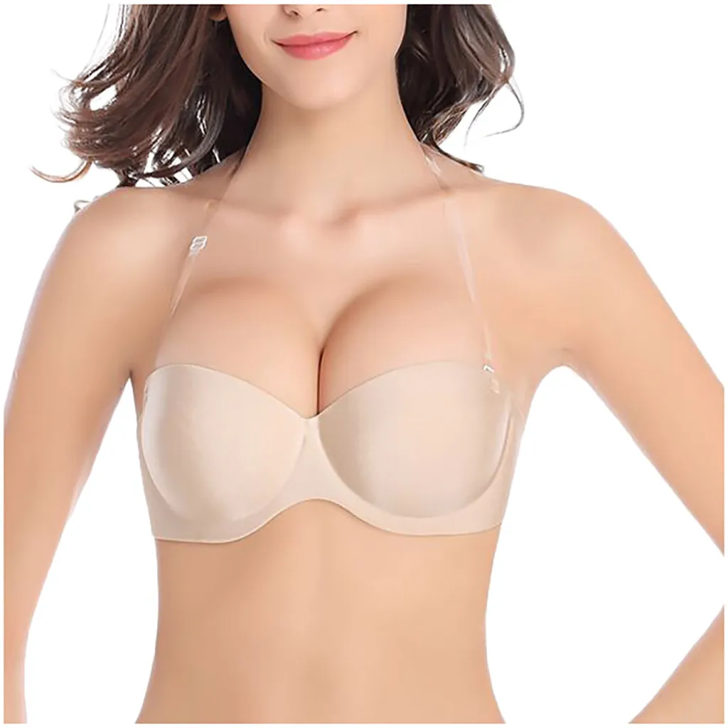 Женские цельные бюстгальтеры Модные без следа плечевой ремень бесшовное нижнее