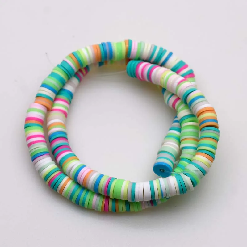 6mm DIY Jewelry Findings Clay Beads for Making Mix Color Design Bracelet Boho Necklace Spacer Colour Disk | Украшения и