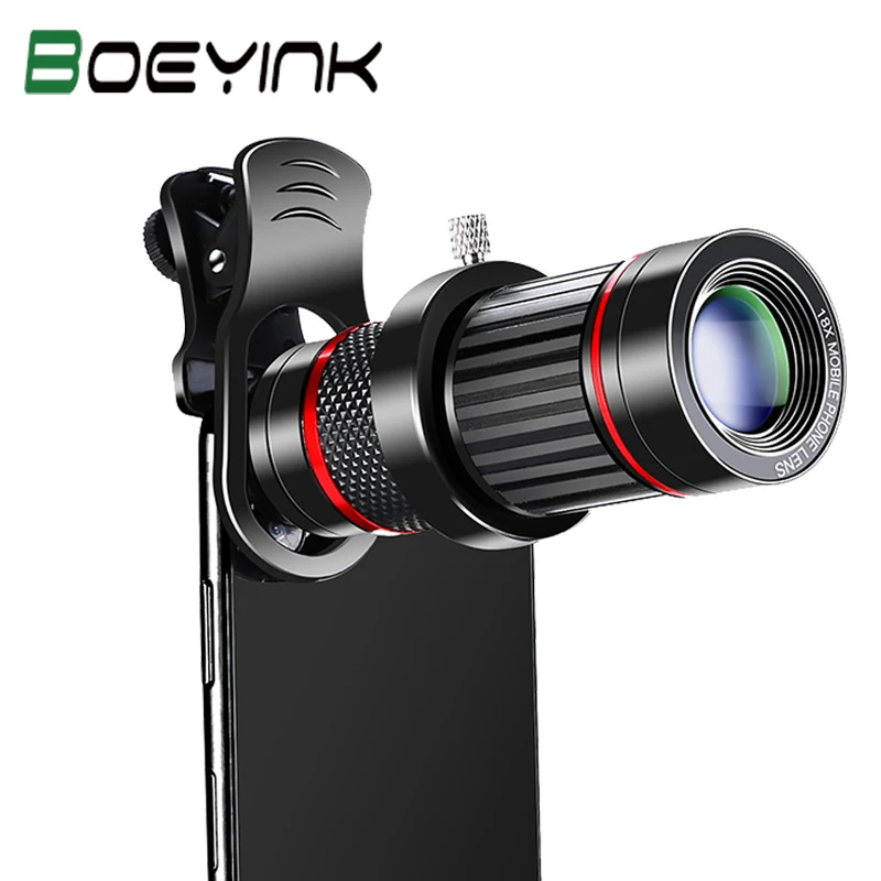 Телеобъектив с 18 кратным зумом HD 4K монокулярный телескоп объектив камеры