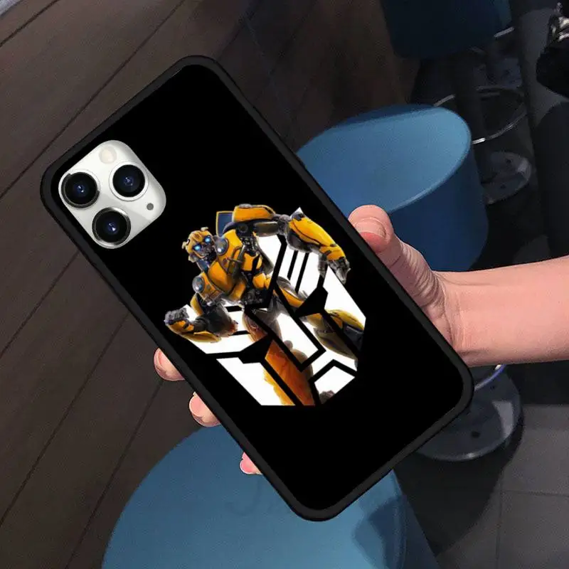 

Bumblebee cartoon Phone Case for iPhone 11 12 pro XS MAX 8 7 6 6S Plus X 5S SE 2020 XR Soft silicone