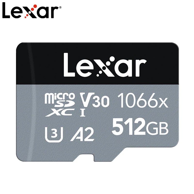 

Lexar Professional 160MB/s 1066x TF micro SDXC 64GB 128GB 256GB 512GB U3 V30 A2 Memory Card For Gopro DJI Drones Action Cameras