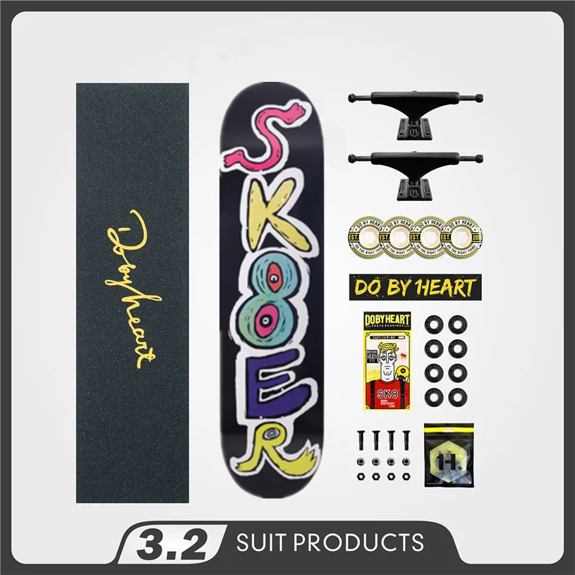 SK8ER завершена скейт Панели 8 25 125 0 дюймов колеса скейтборда и грузовых автомобилей